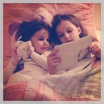 Eve reading her Bible to Alice. Not staged! Not suggested by parents! Dying.