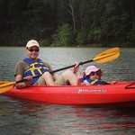 Alice's first kayak