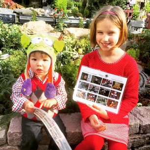 Eve and @sarahwu16's Henry at the miniature train scavenger hunt Eve and @sarahwu16's Henry at the miniature train scavenger hunt